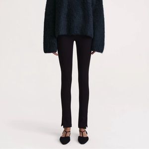 Toteme black classic side zip leggings size XXS never worn!